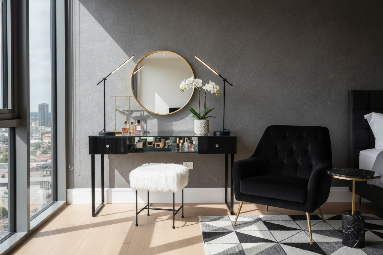 Black Glass Top Vanity: How to Style It for a High-End Look