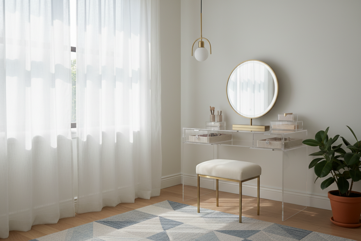 Clear Vanity in Small Rooms — How to Make It Work