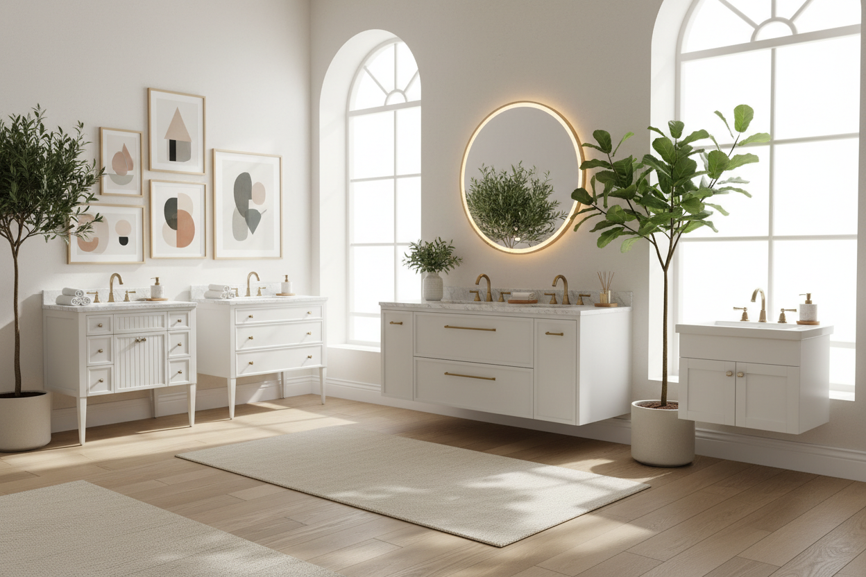 White Vanity Design Guide: How to Avoid a Sterile Look