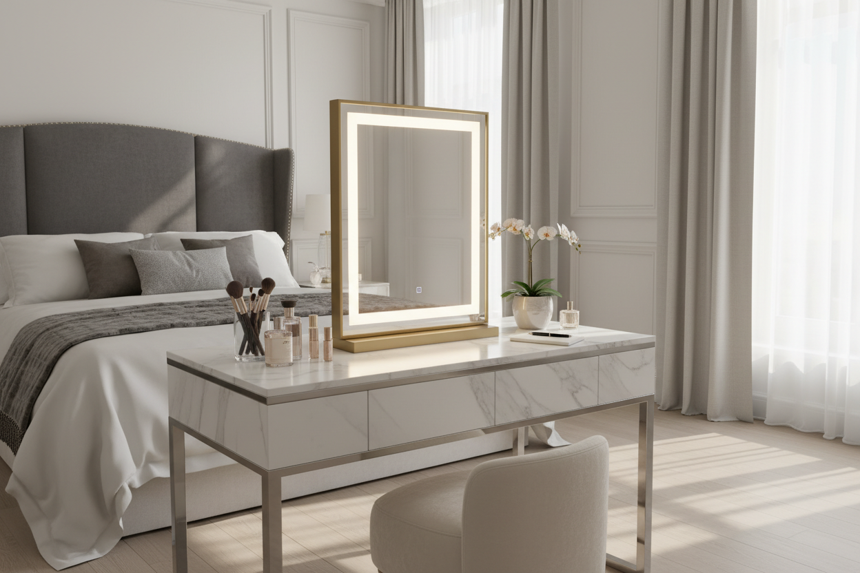 Is a Lighted Tabletop Vanity Mirror Worth It? A Designer's Take