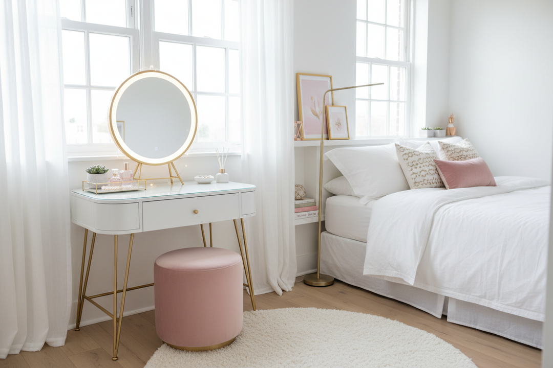 Cute Vanity in Small Rooms: How to Make It Work