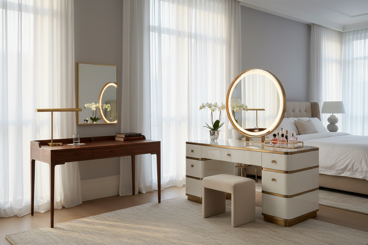 Desk with Mirror: How to Style It for a High-End Look