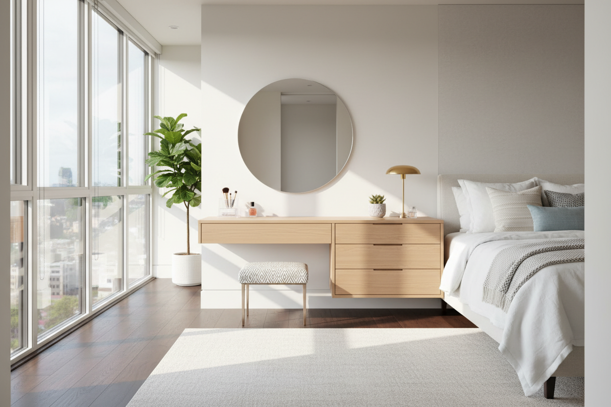 Vanity Table Dresser: The Designer's Space-Saving Secret