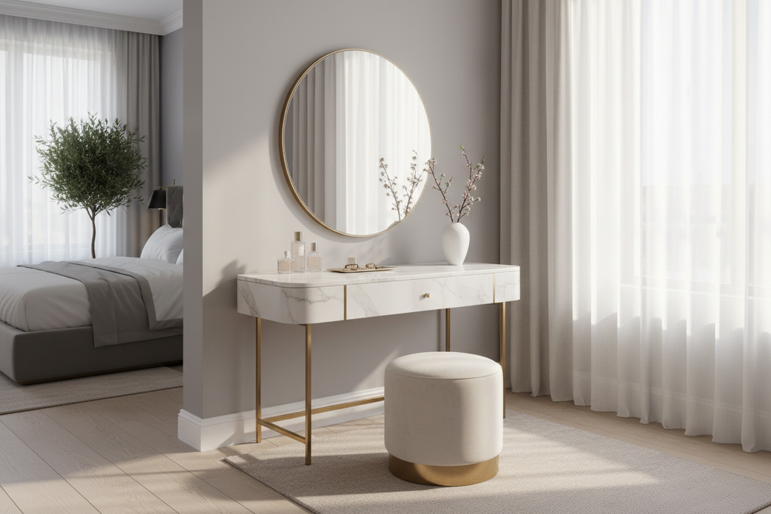Vanity Table and Stool: How to Get the High-End Look