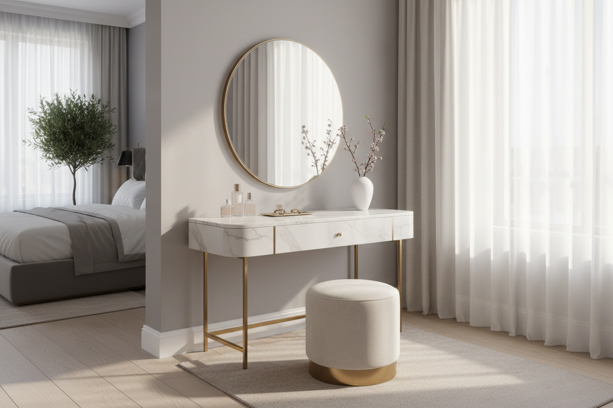 Vanity Table and Stool: How to Get the High-End Look