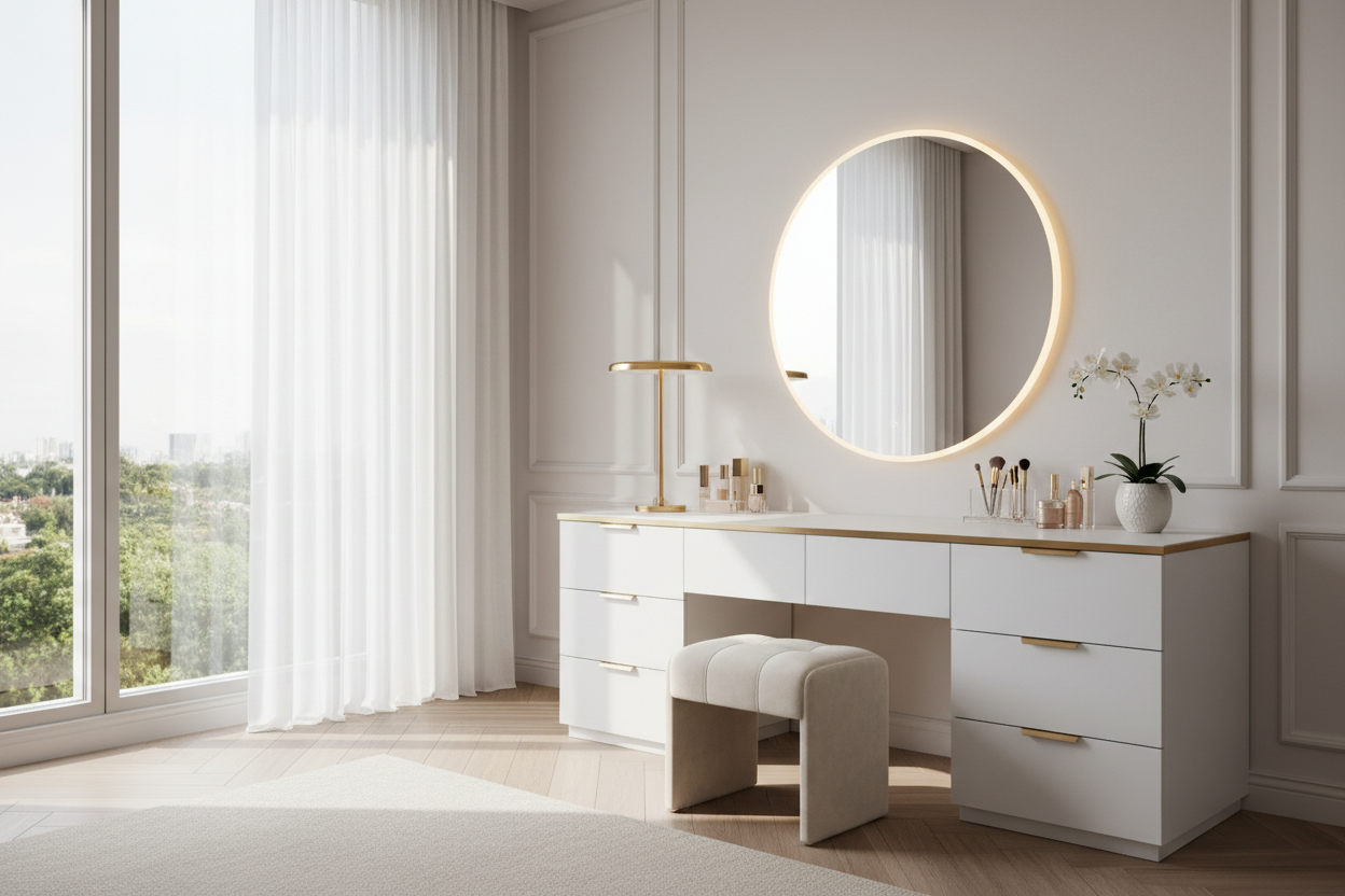 White Dresser for Makeup: How to Style a High-End Vanity