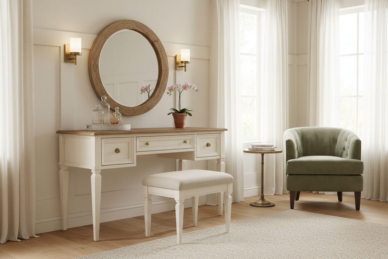 Farmhouse Makeup Vanity Set: How to Style for a High-End Look