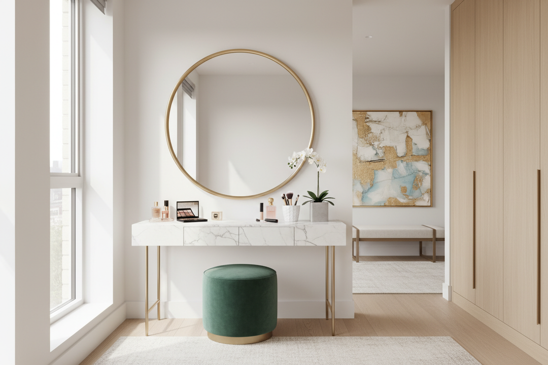 Makeup Vanity Round Mirror: How to Style It for a High-End Look