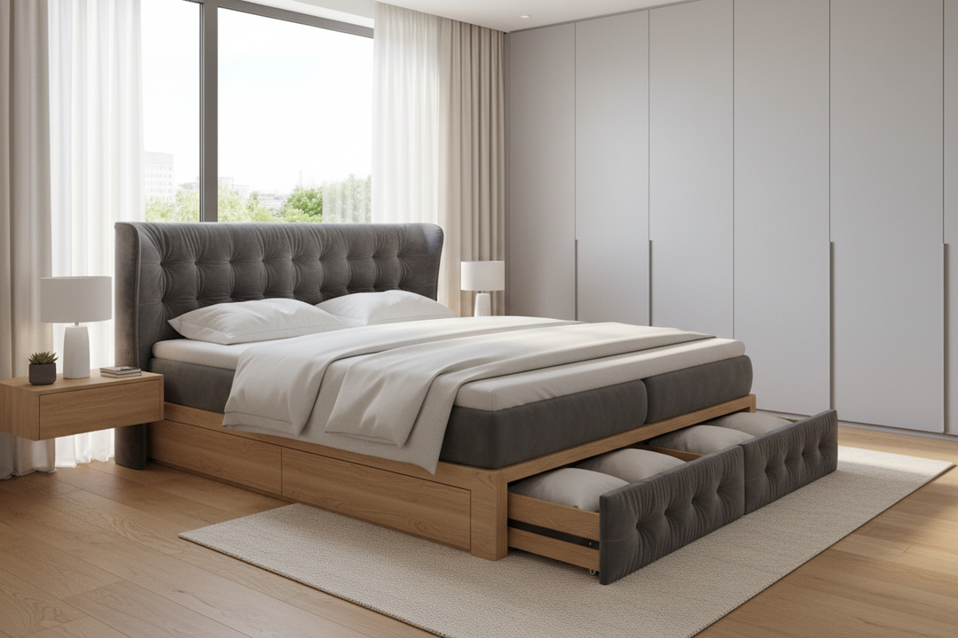 Is Your Bedroom Shrinking? Why an Upholstered Storage Bed is the Upgrade You Need