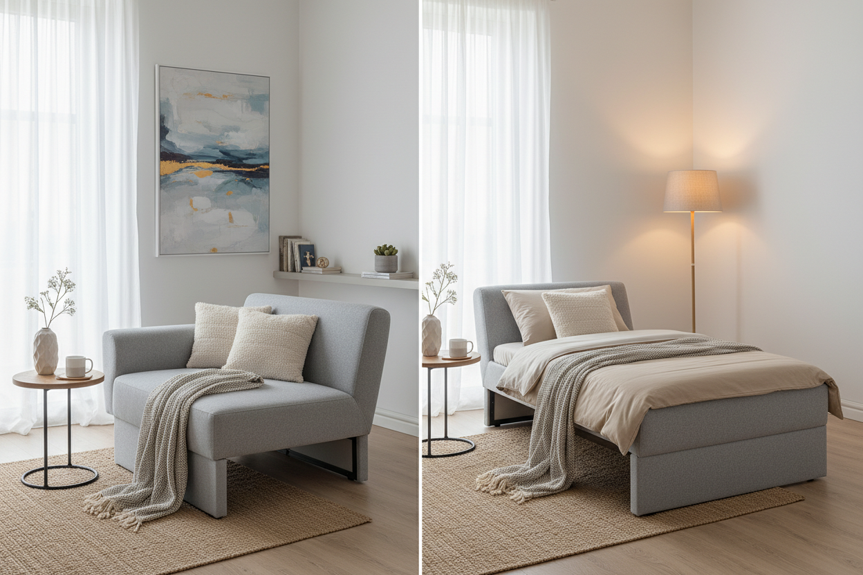 Living Large in Small Spaces: Is a Hide Away Bed Chair the Ultimate Host Hack?