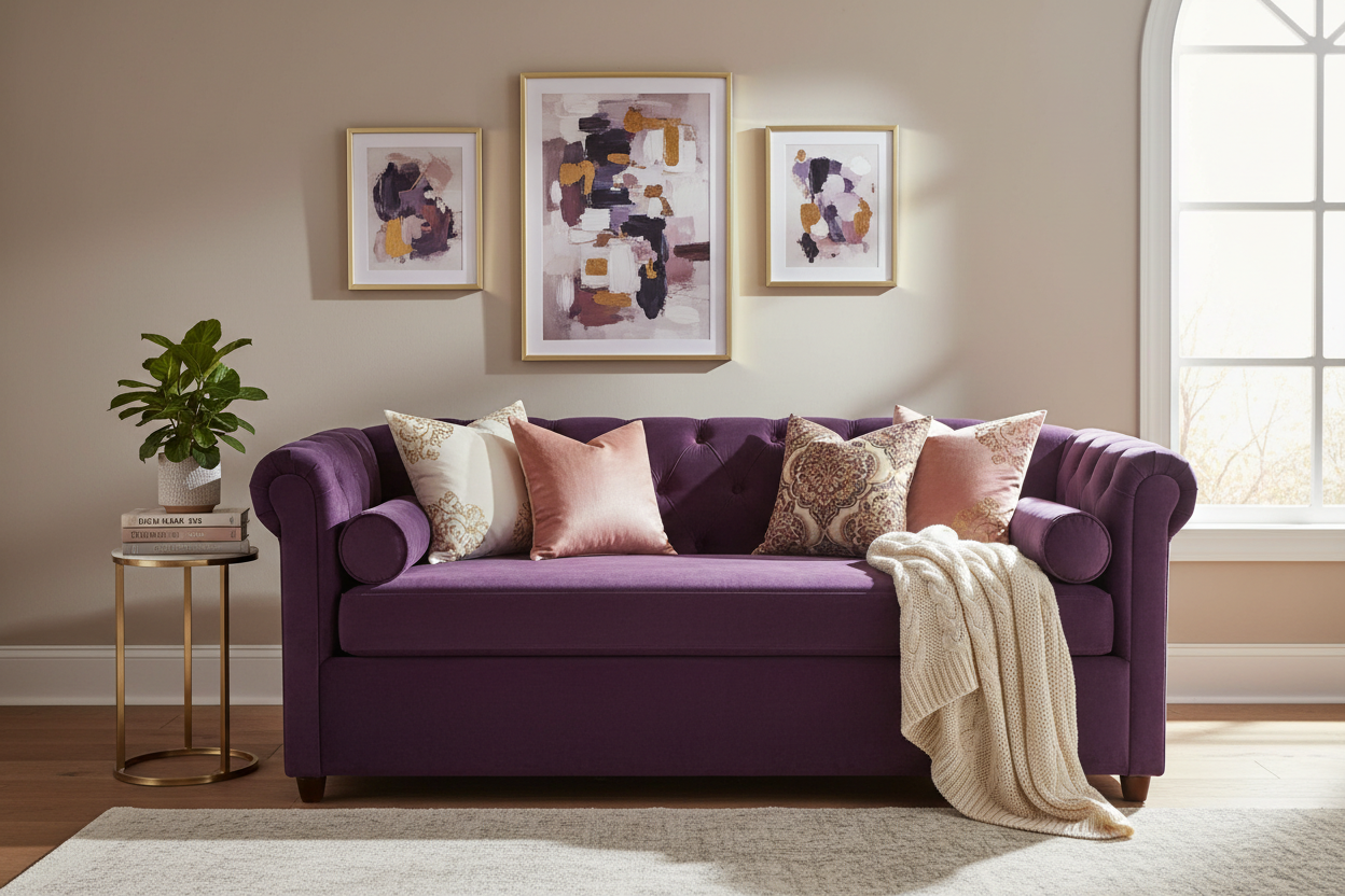 Making a Statement: How to Style and Choose the Perfect Purple Daybed