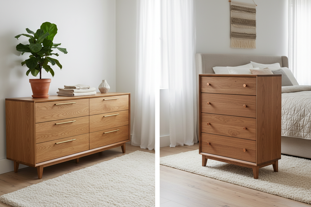 Solving the Storage Dilemma: Dresser vs. Chest of Drawers