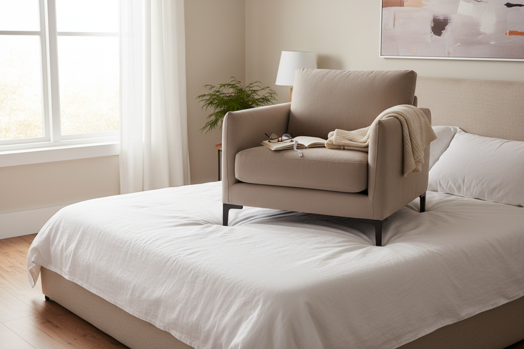 Stop Stacking Pillows: Finding the Perfect Chair for On Top of Bed