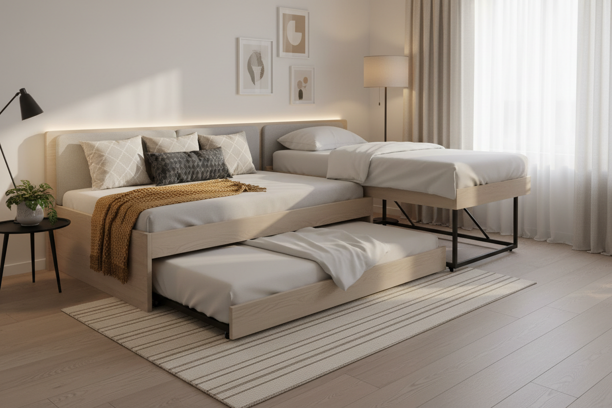 The Guest Room Chameleon: Mastering the Pop-Up Trundle Daybed