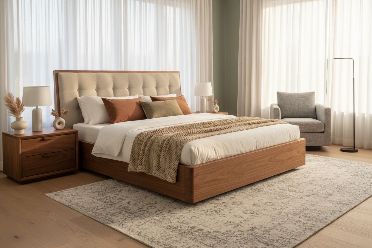 The Perfect Hybrid: Why a Wood and Upholstered Bed Belongs in Your Sanctuary
