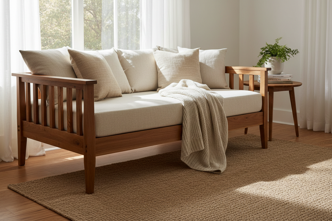 The Timeless Appeal of a Solid Wood Daybed: Styling, Sizing, and Selection