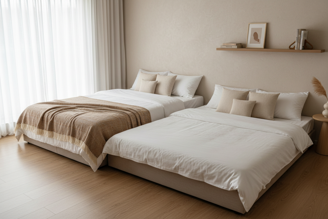 The Ultimate Guest Room Hack: Turning a Twin Into a King with a Pop-Up Daybed