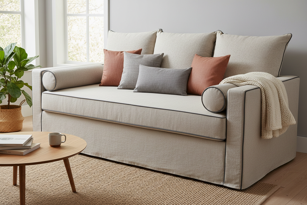 Turning Your Spare Bed into a Sofa: The Magic of Fitted Daybed Covers with Piping