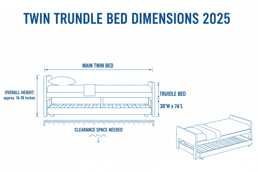 Twin Trundle Bed Dimensions: 2025 Size Guide