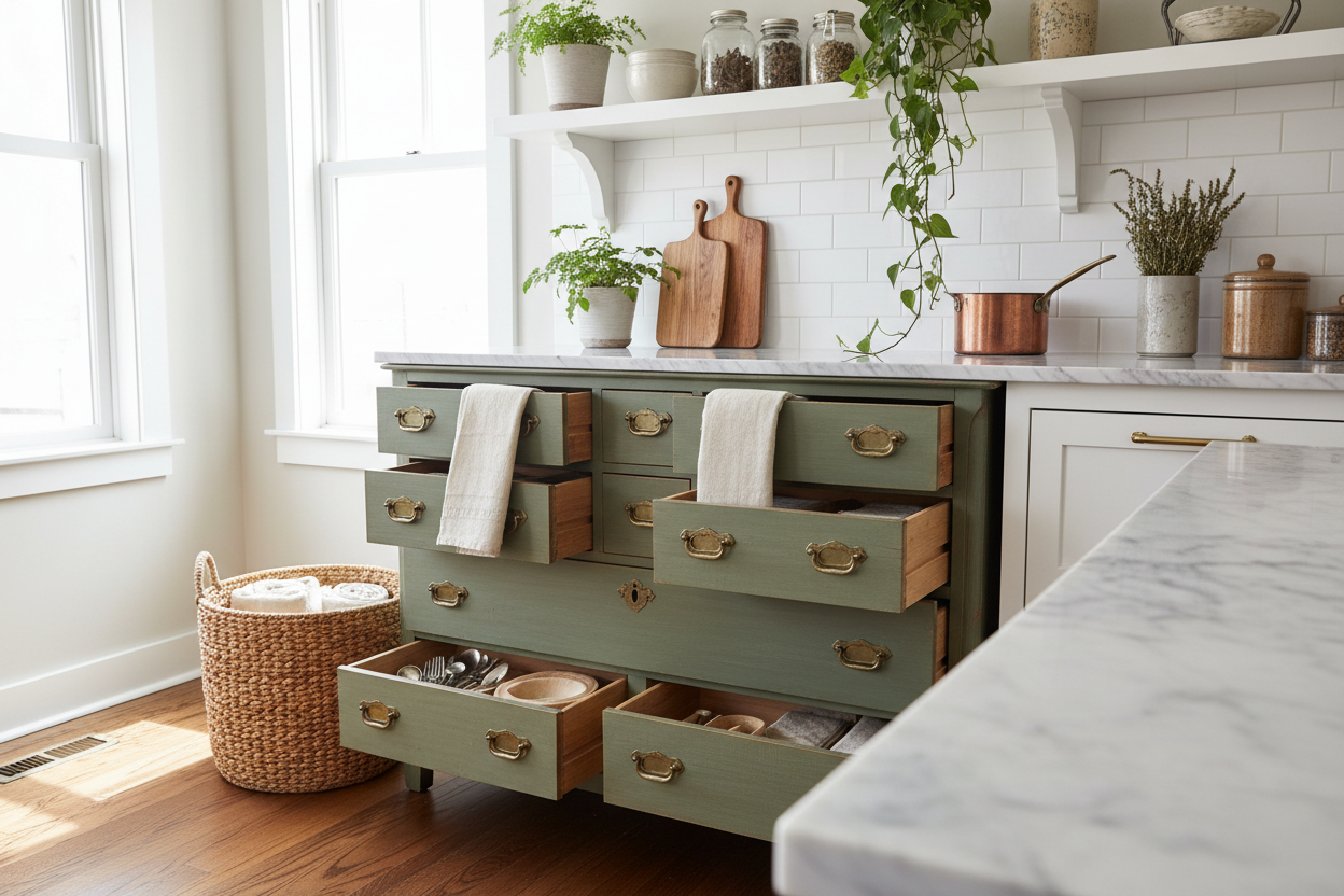 Unconventional Storage: Why You Need a Chest of Drawers in Your Kitchen