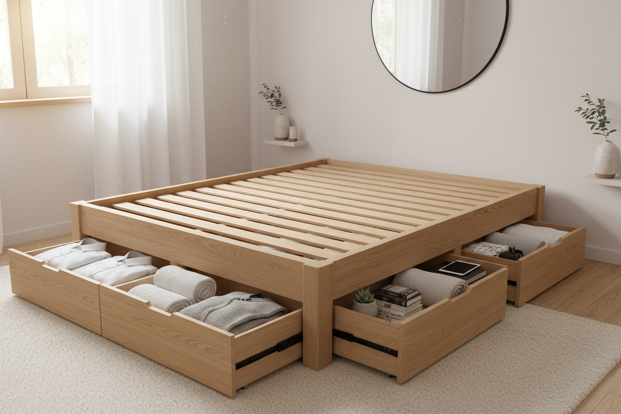 Why a Full/Double Bed Frame with Storage Is the Ultimate Space Hack for Small Rooms