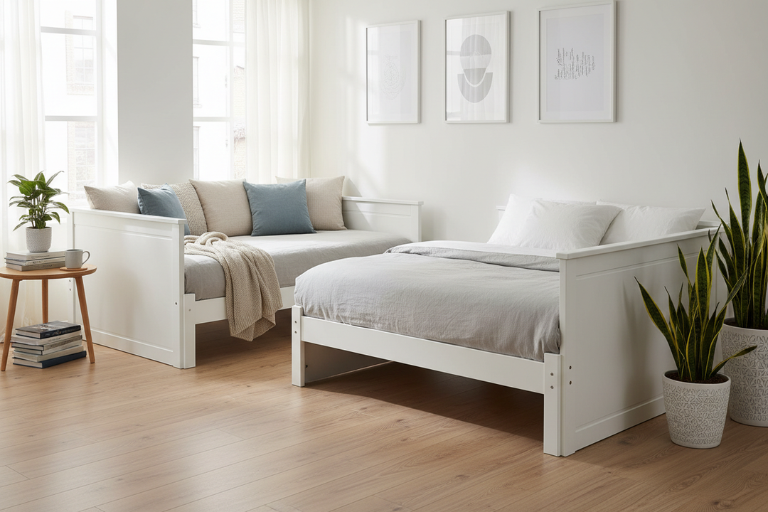 Why a White Wood Daybed Is the Multitasking Furniture Piece Your Home Needs
