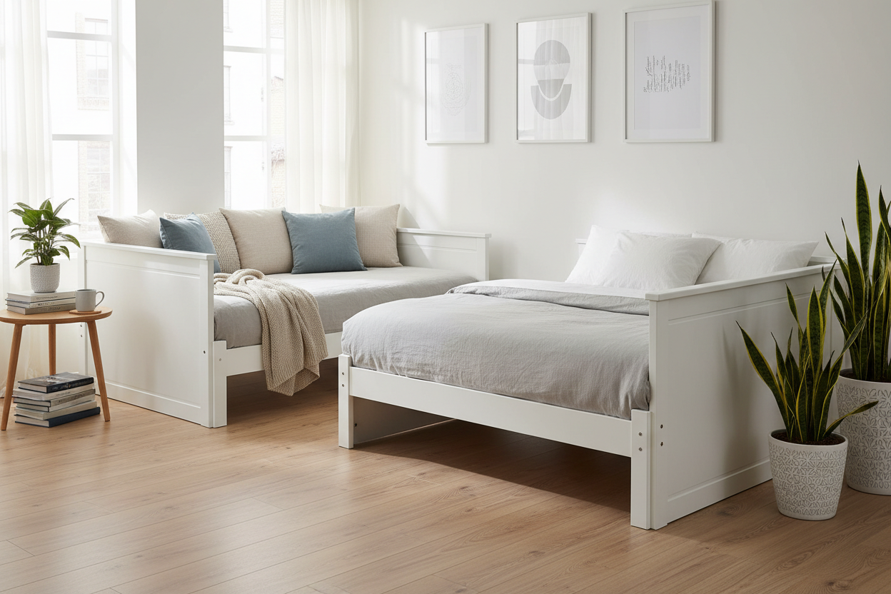 Why a White Wood Daybed Is the Multitasking Furniture Piece Your Home Needs