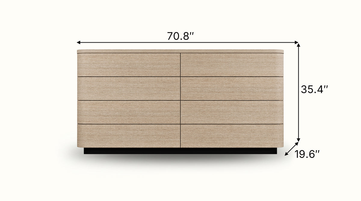Orbis Soft Curve Drawer Dresser