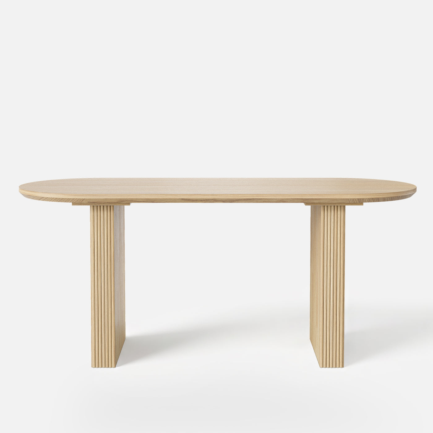 Solid Wood Sculpted Base Dining Table