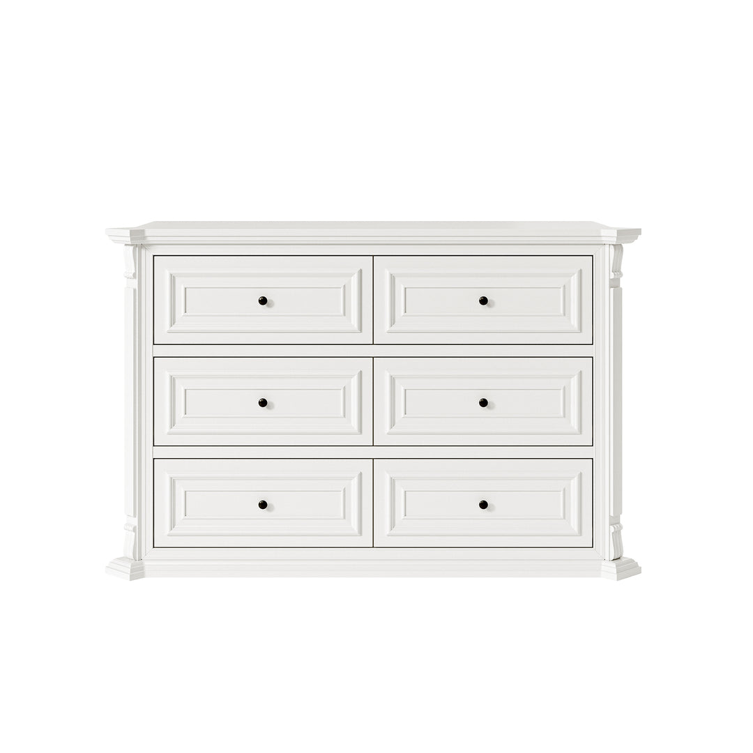 6-Drawer Modern Dresser with Fluted Details