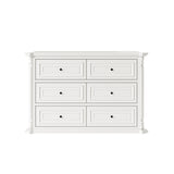 6-Drawer Modern Dresser with Fluted Details