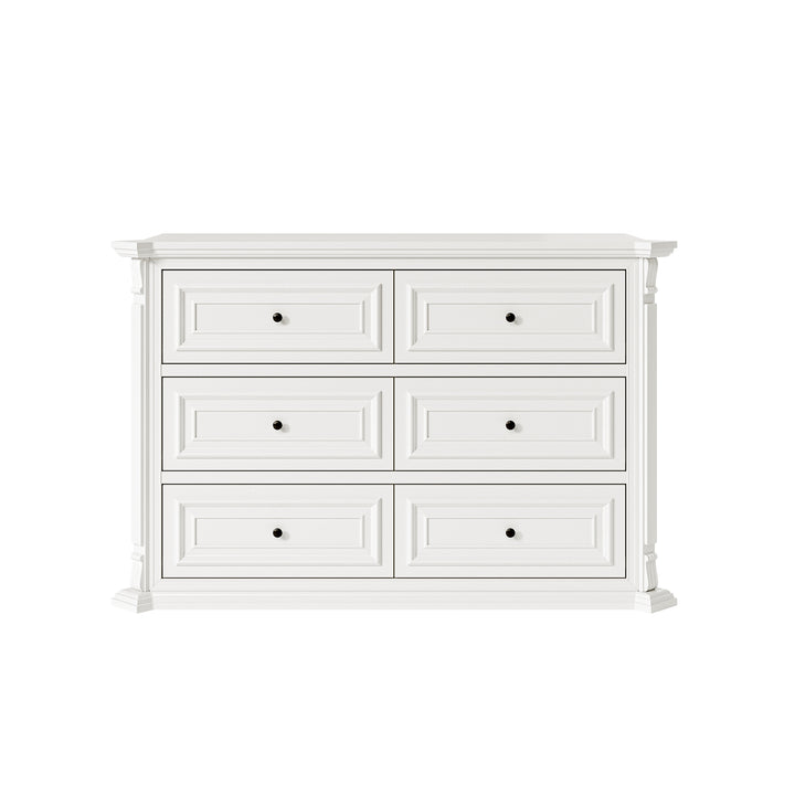 6-Drawer Modern Dresser with Fluted Details