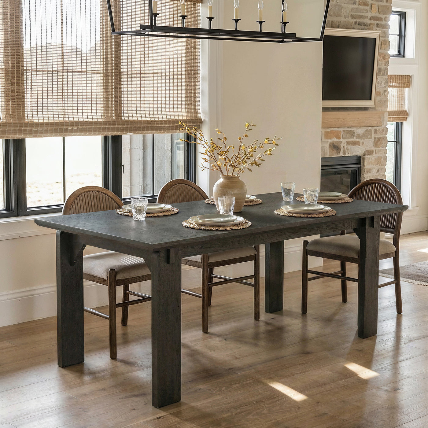 Black Walnut Solid Wood Dining Table