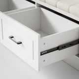 Kitchen Island with Built-in Bench & Storage