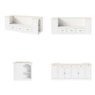Kitchen Island with Built-in Bench & Storage