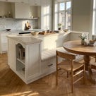 Kitchen Island with Built-in Bench & Storage