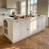 Kitchen Island with Built-in Bench & Storage