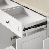 Kitchen Island with Built-in Bench & Storage