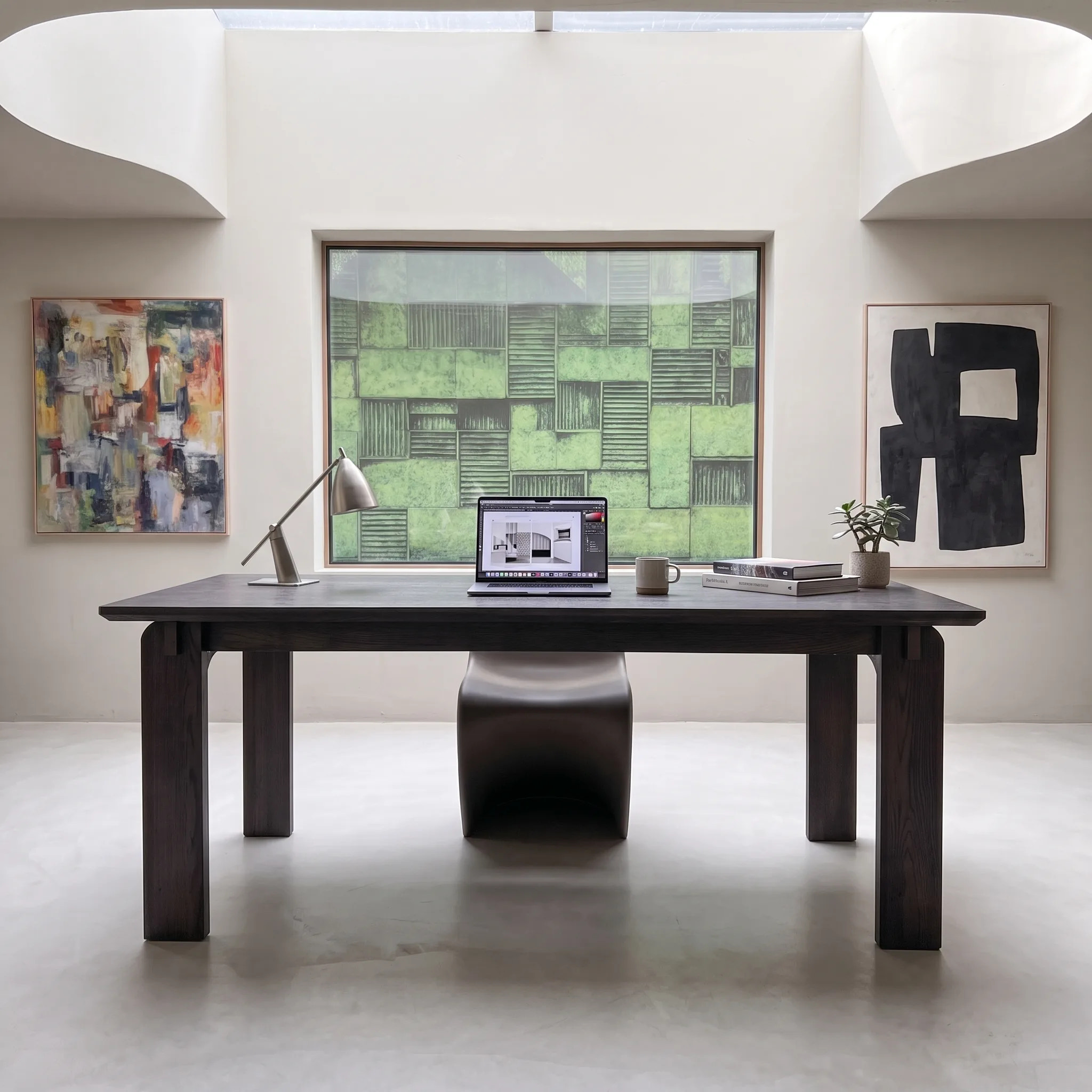 Black Walnut Solid Wood Desk