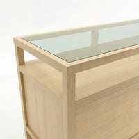 Storage Cabinet with Open Shelf, Drawers and Double Cabinets