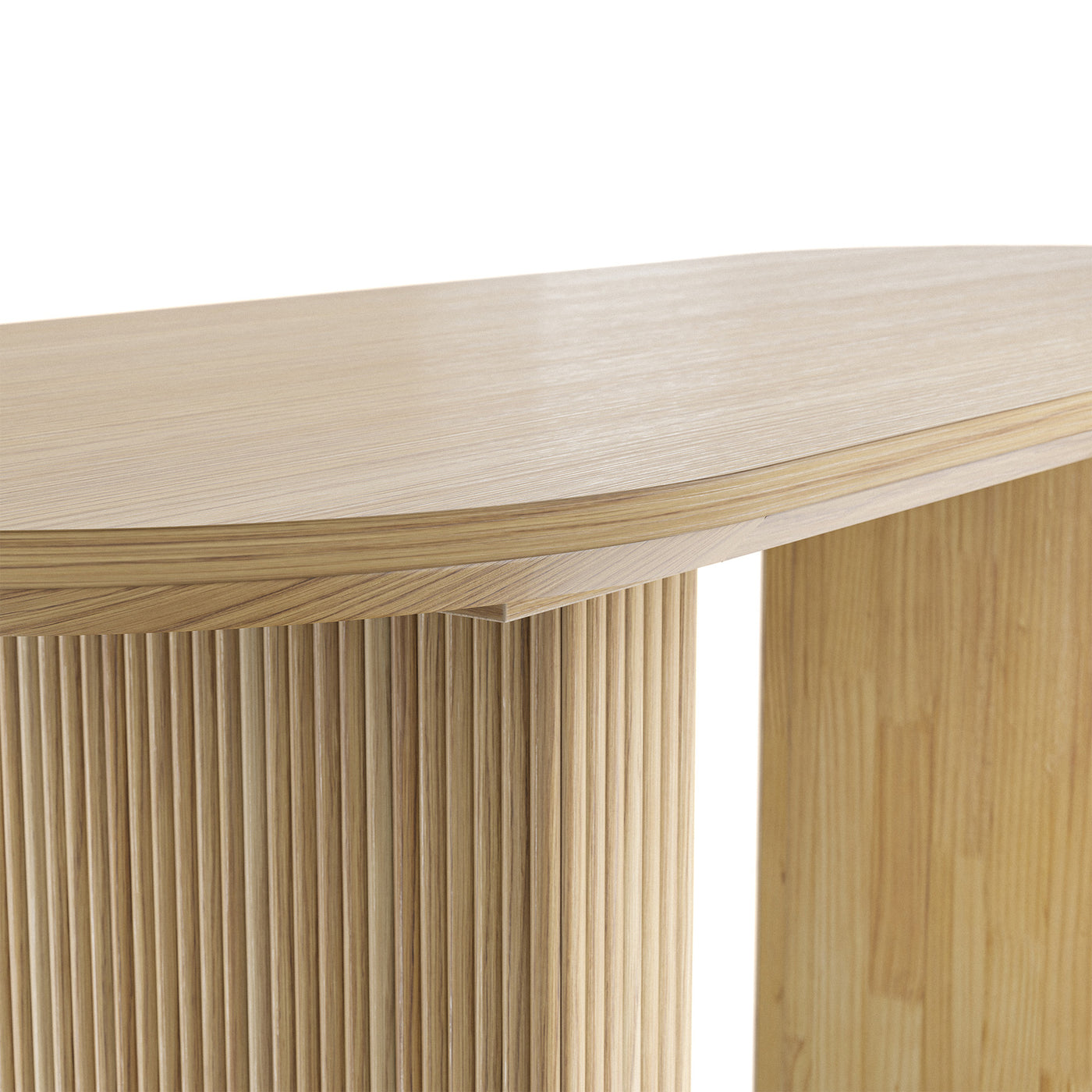 Solid Wood Sculpted Base Dining Table