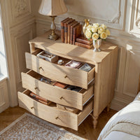 Curva 3-Drawer Nightstand