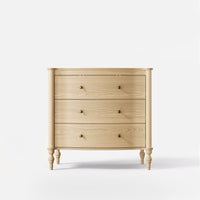 Curva 3-Drawer Nightstand