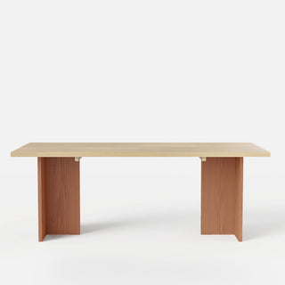 Two-Tone Solid Wood Dining Table