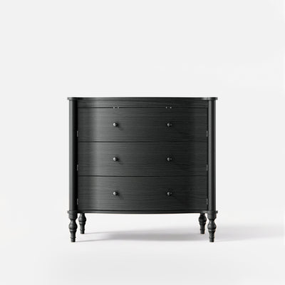 Curva 3-Drawer Nightstand