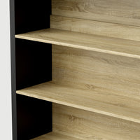 Bookcase and Display Cabinet with 5 Shelves and 3 Drawers