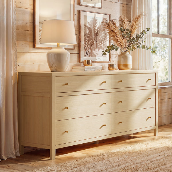 Storage Cabinet with Flip-Down Doors and 4 Drawers
