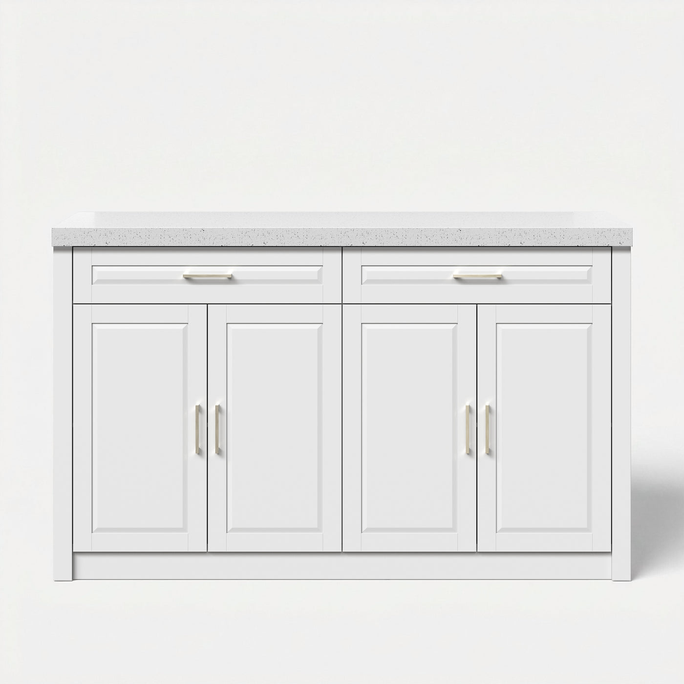 Modern Double-Sided Kitchen Island with Storage and Seating Space