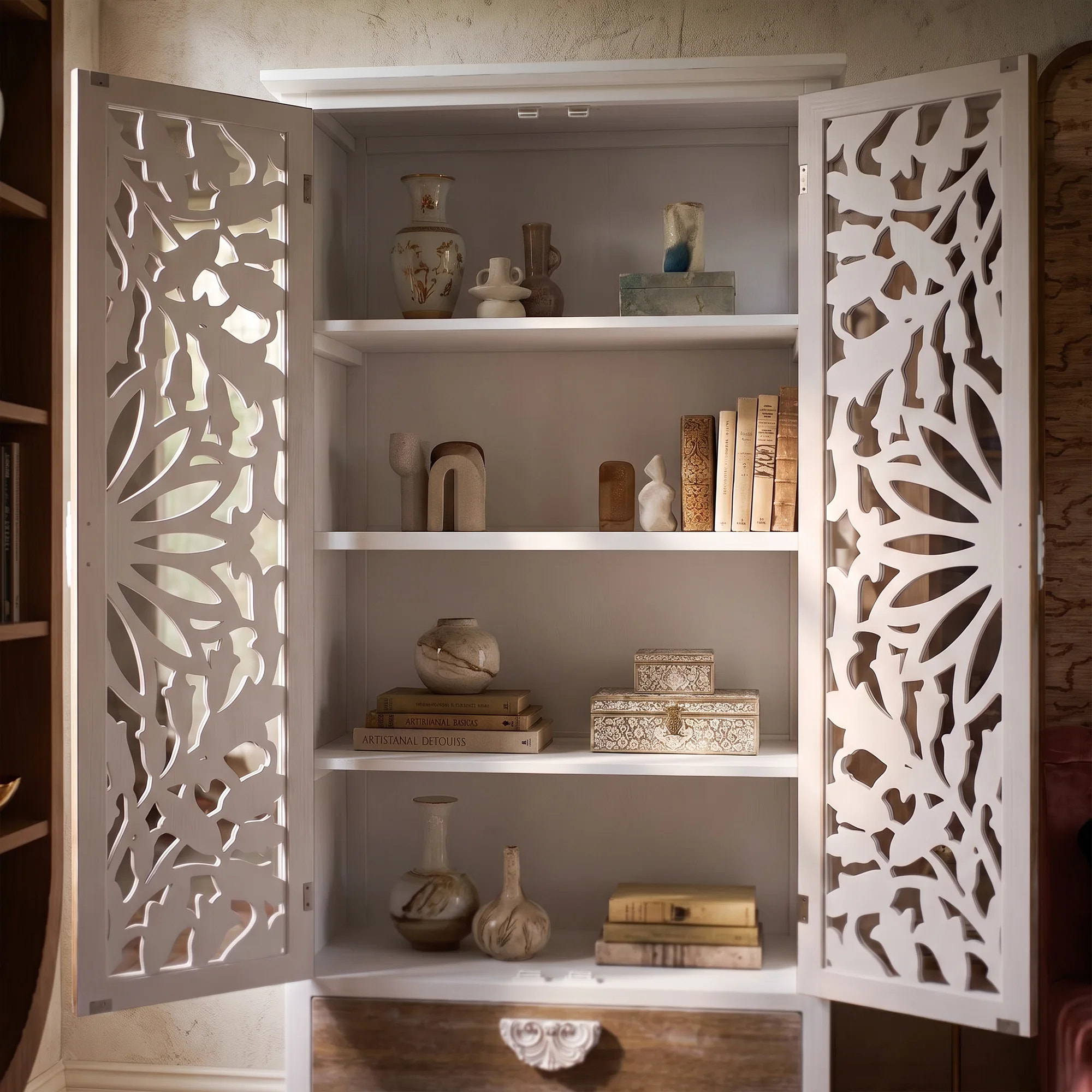 Relievo Lattice Cabinet