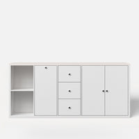 Kitchen Island with Trash Storage and Drawers